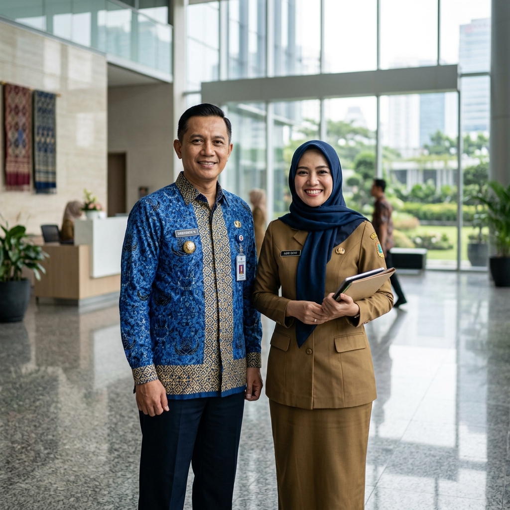 ASN Indonesia PNS Khaki & KORPRI 2026