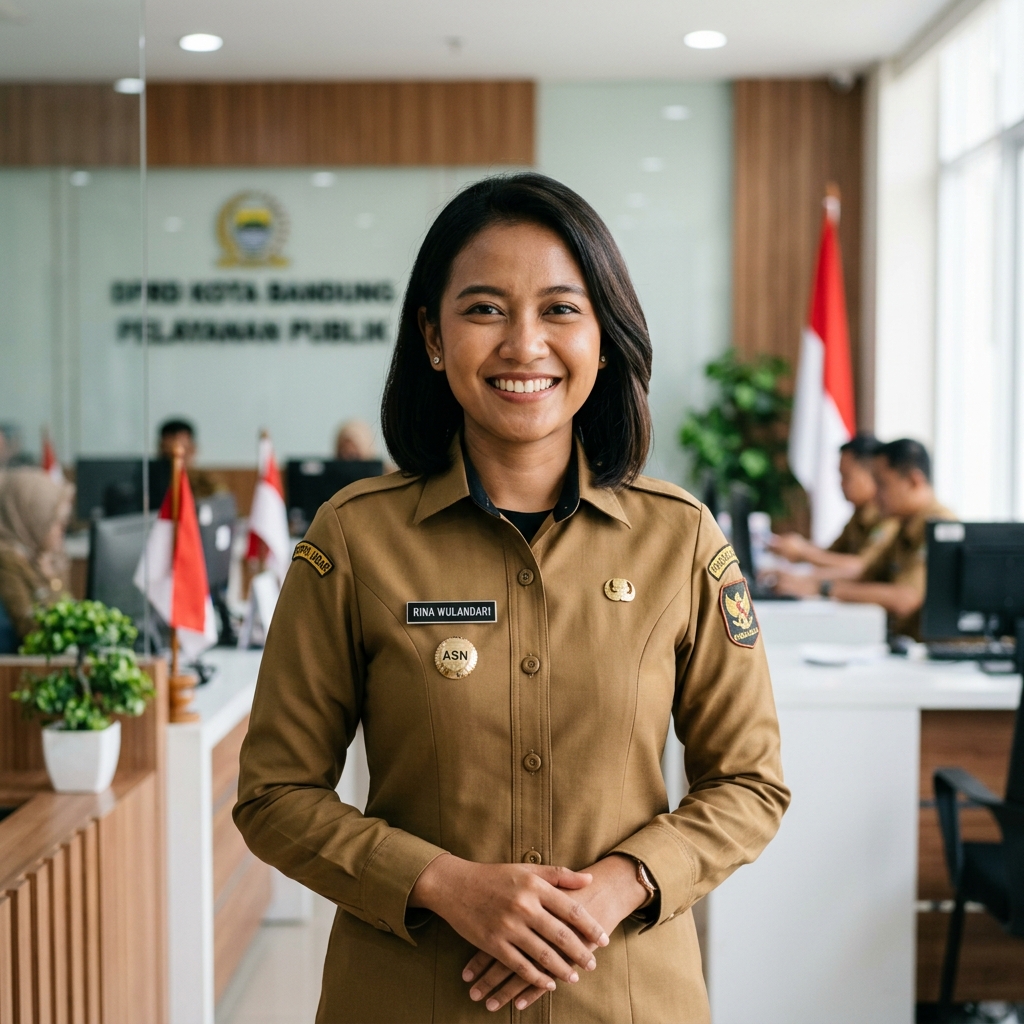 Baju PNS Khaki Cokelat